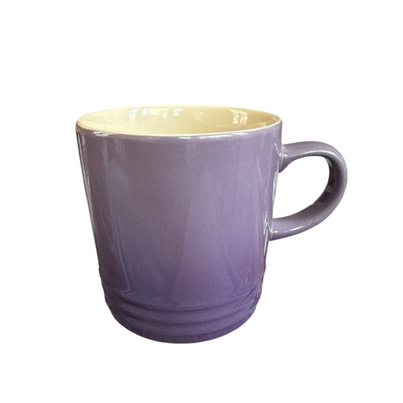 Le Creuset Purple Stoneware Coffee Mug Ultra Violet 350ml 11.8 Oz - Picture 2 of 5